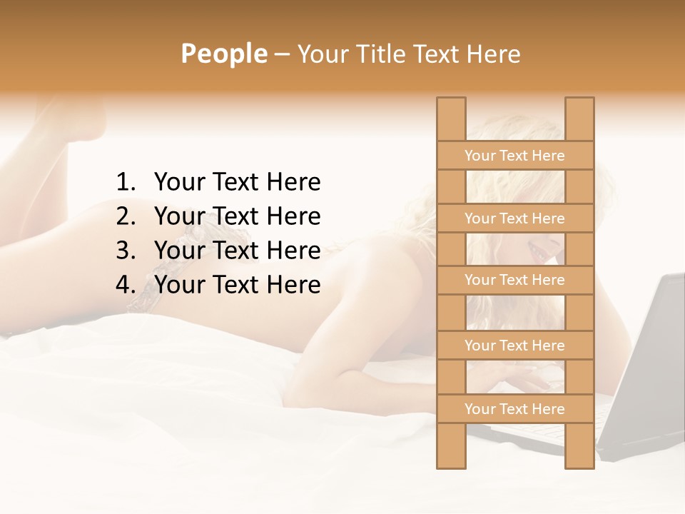 Blond Notebook Playful PowerPoint Template