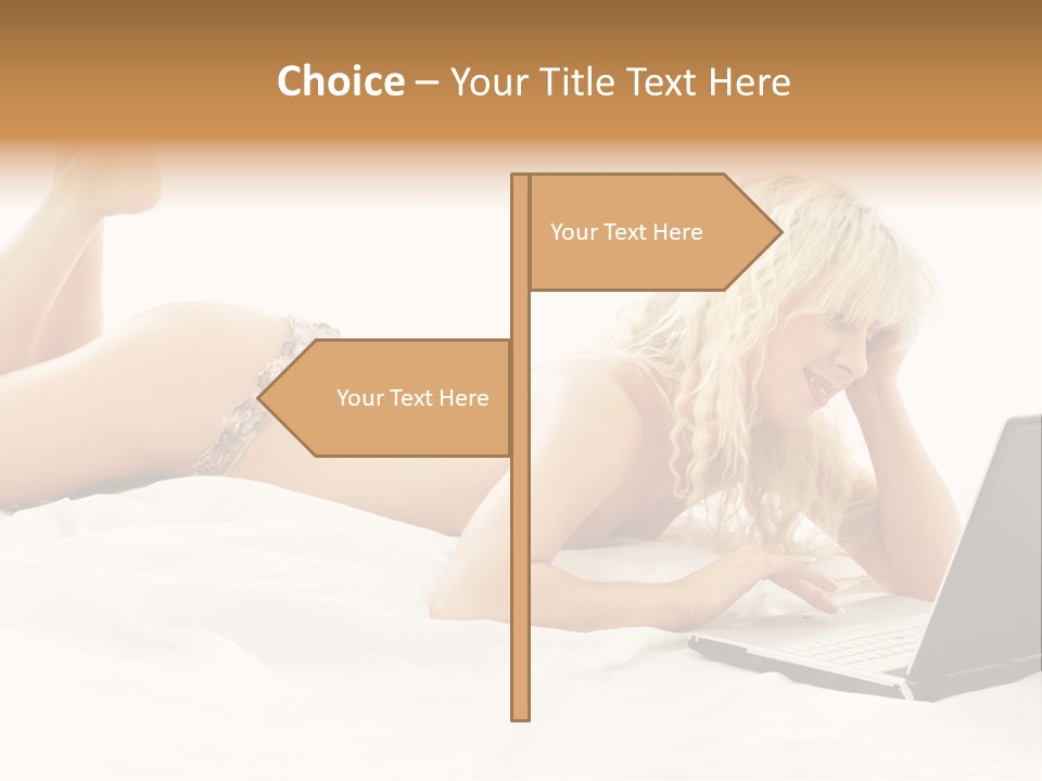 Blond Notebook Playful PowerPoint Template