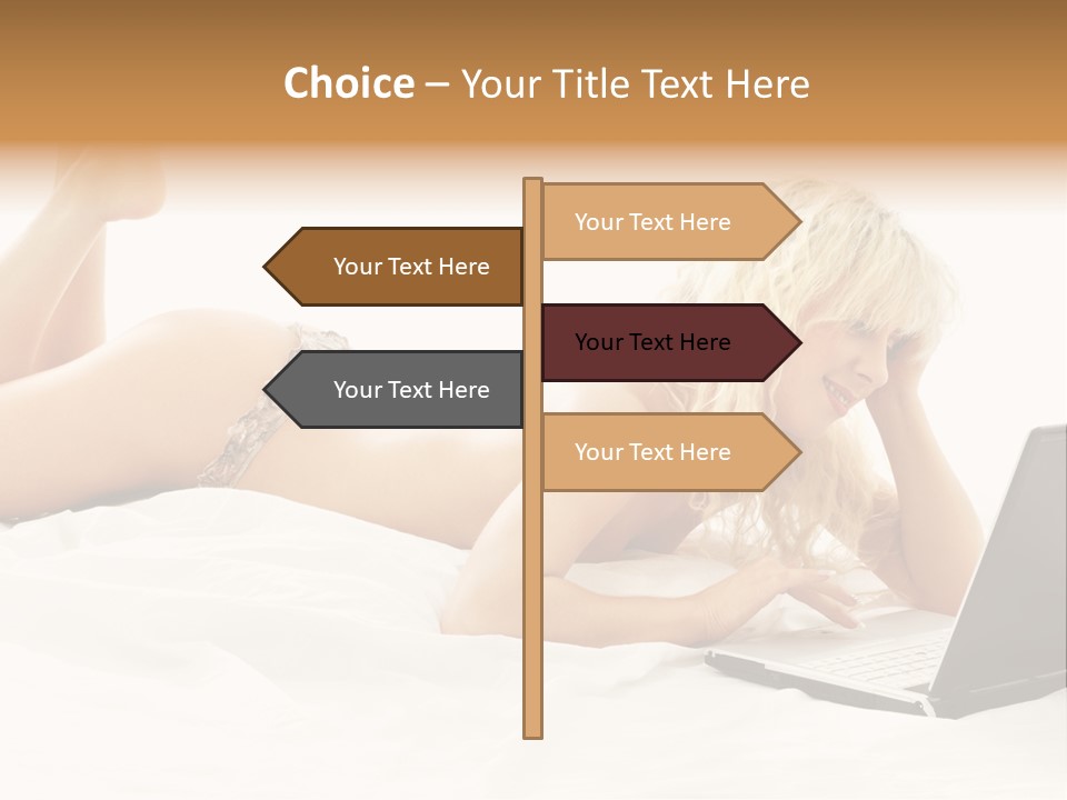 Blond Notebook Playful PowerPoint Template