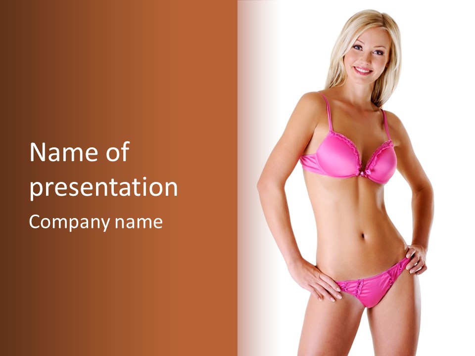 Human Underwear Shape PowerPoint Template