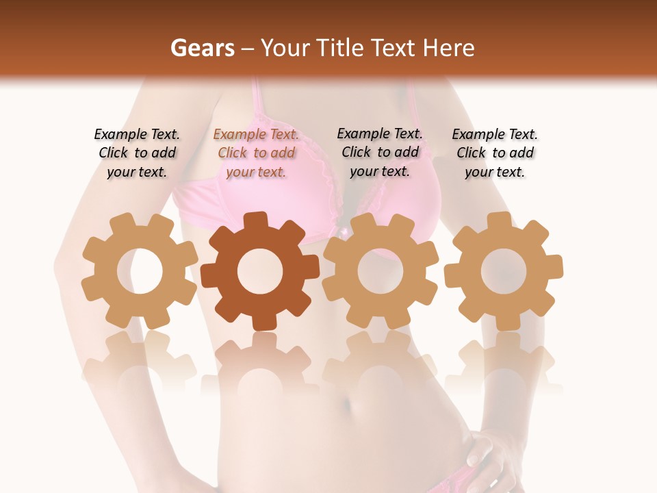 Human Underwear Shape PowerPoint Template