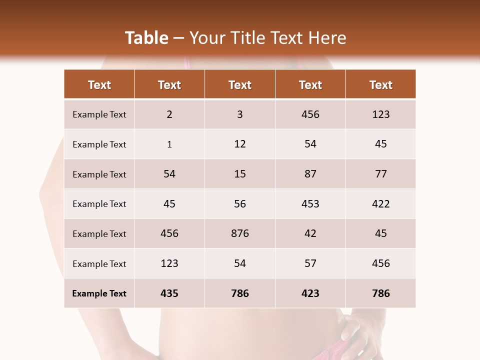 Human Underwear Shape PowerPoint Template