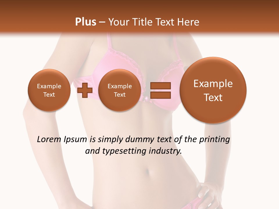 Human Underwear Shape PowerPoint Template