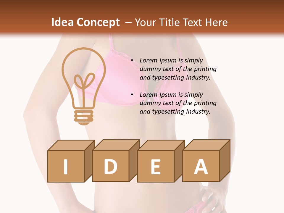 Human Underwear Shape PowerPoint Template