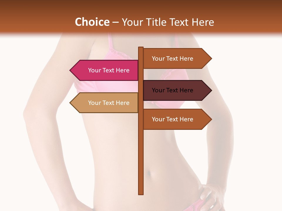 Human Underwear Shape PowerPoint Template