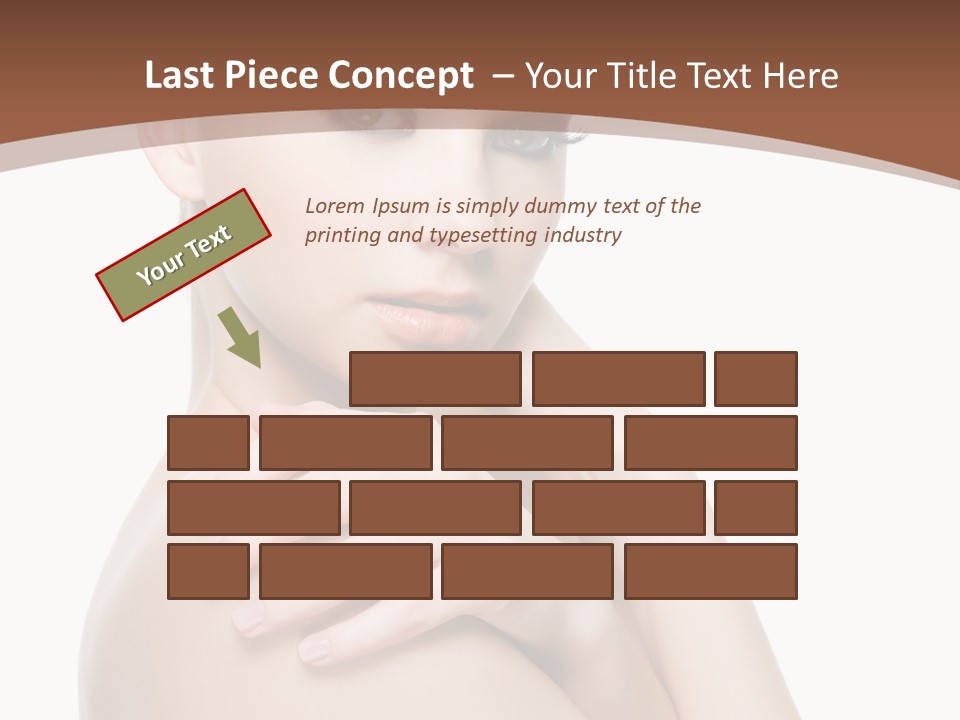 Sexy Hairstyle One PowerPoint Template