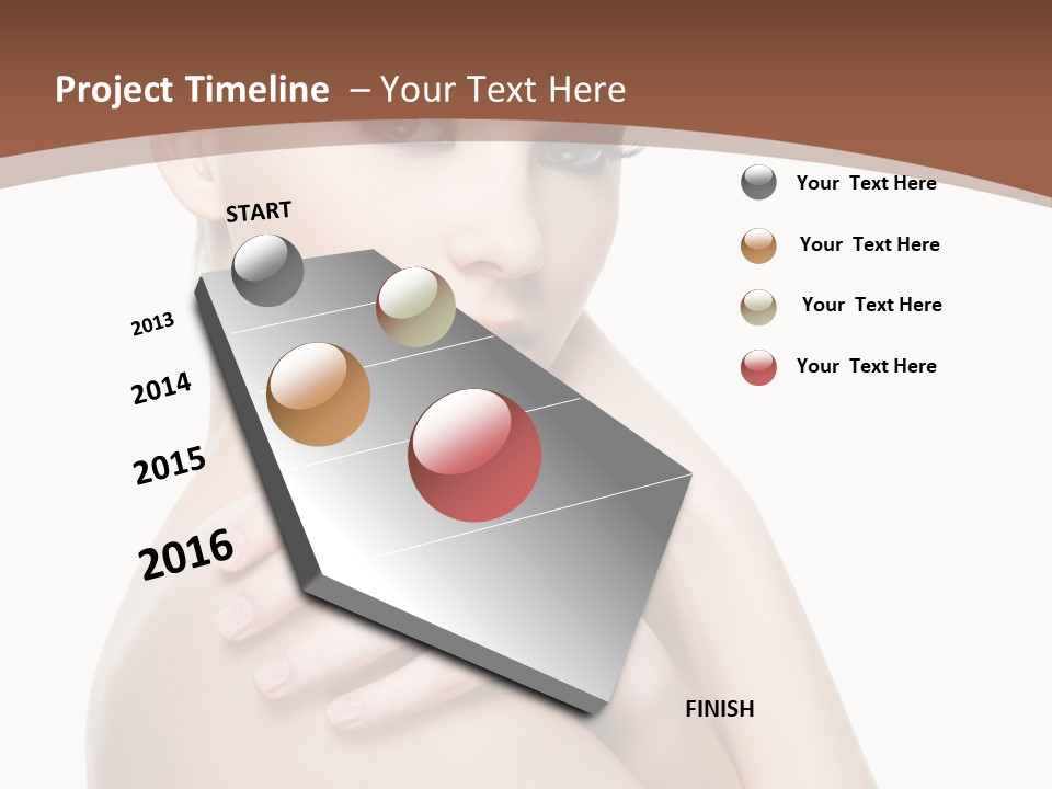 Sexy Hairstyle One PowerPoint Template