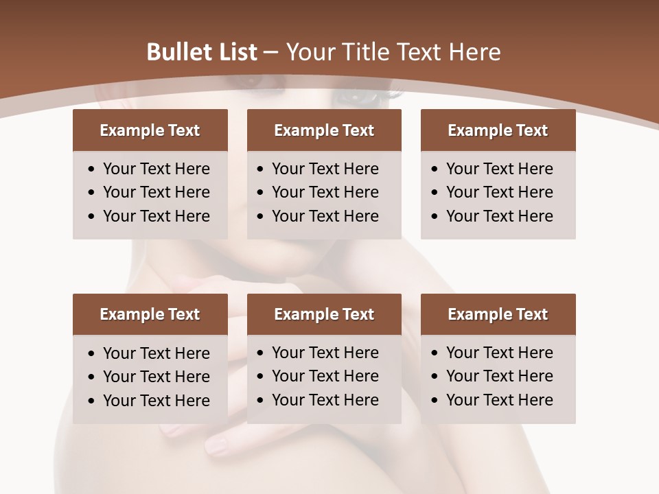 Sexy Hairstyle One PowerPoint Template