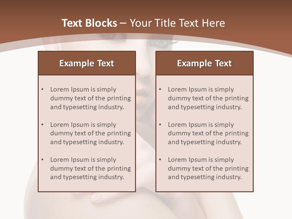 Sexy Hairstyle One PowerPoint Template