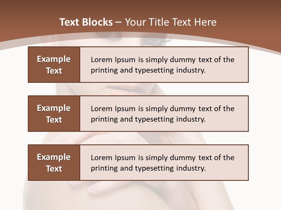Sexy Hairstyle One PowerPoint Template