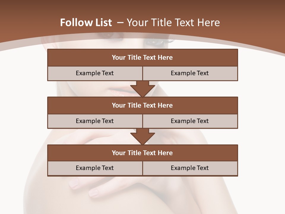 Sexy Hairstyle One PowerPoint Template