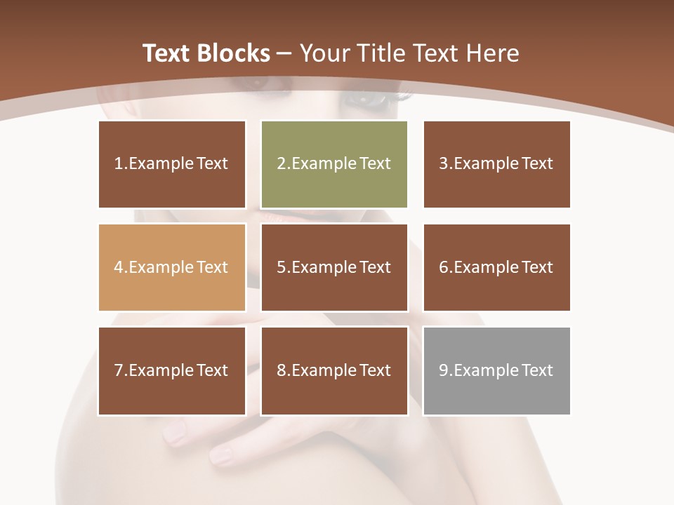 Sexy Hairstyle One PowerPoint Template