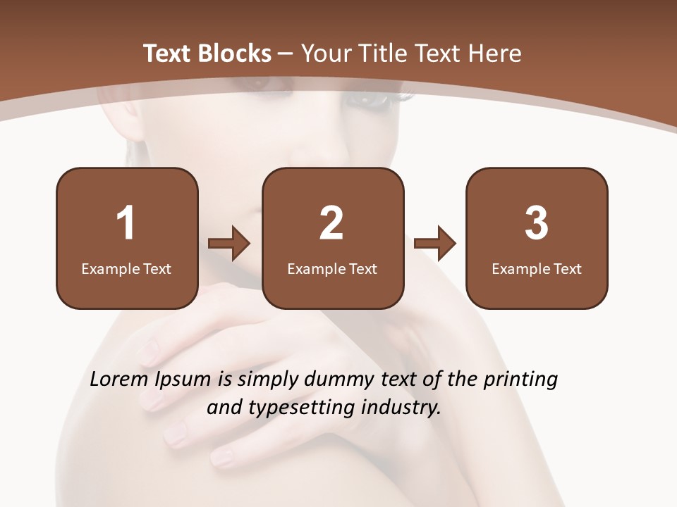 Sexy Hairstyle One PowerPoint Template