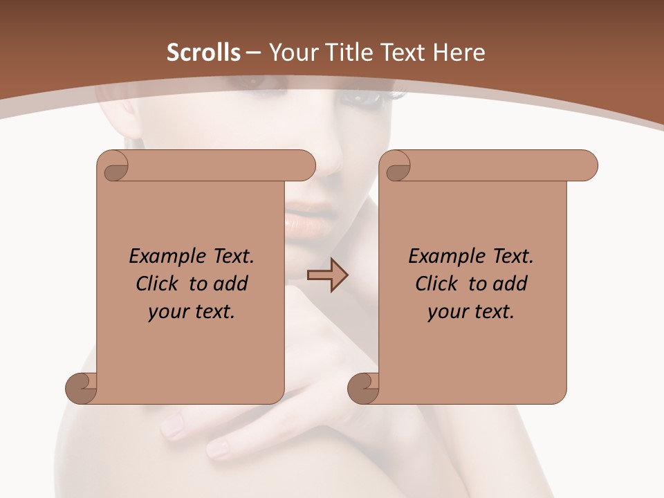 Sexy Hairstyle One PowerPoint Template