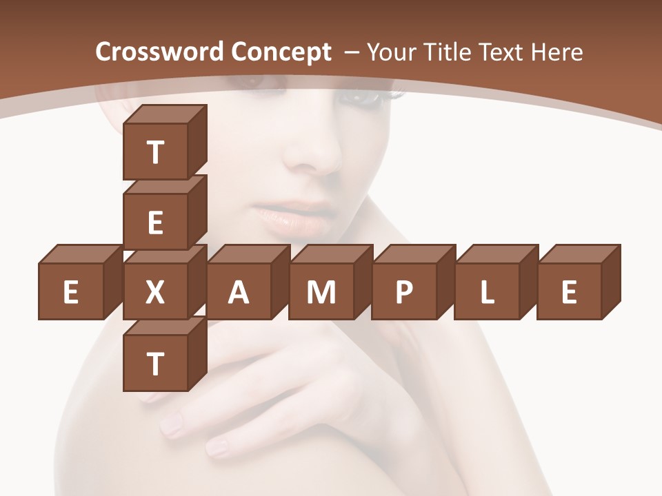 Sexy Hairstyle One PowerPoint Template