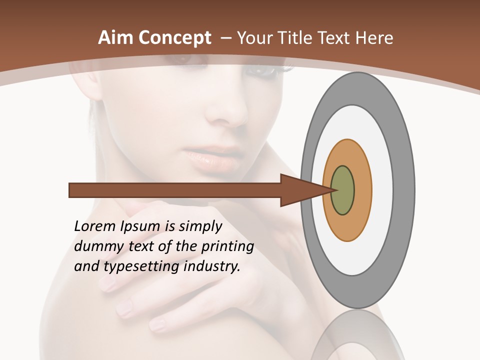 Sexy Hairstyle One PowerPoint Template