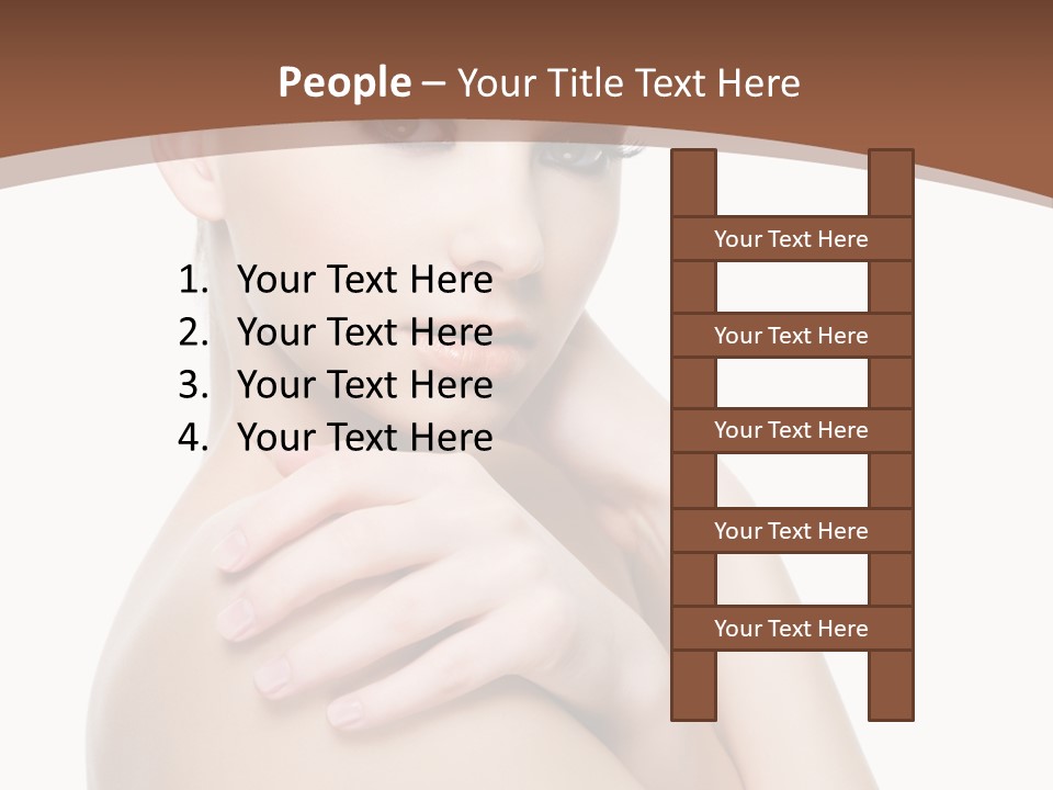 Sexy Hairstyle One PowerPoint Template