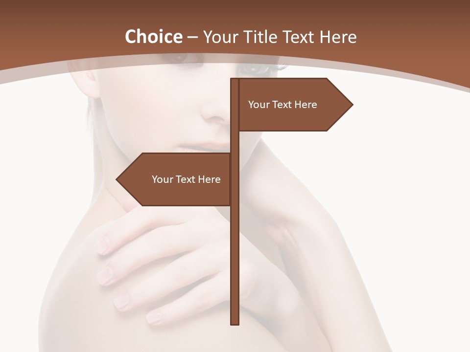 Sexy Hairstyle One PowerPoint Template