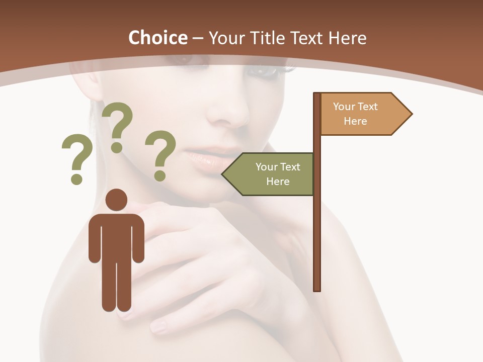 Sexy Hairstyle One PowerPoint Template