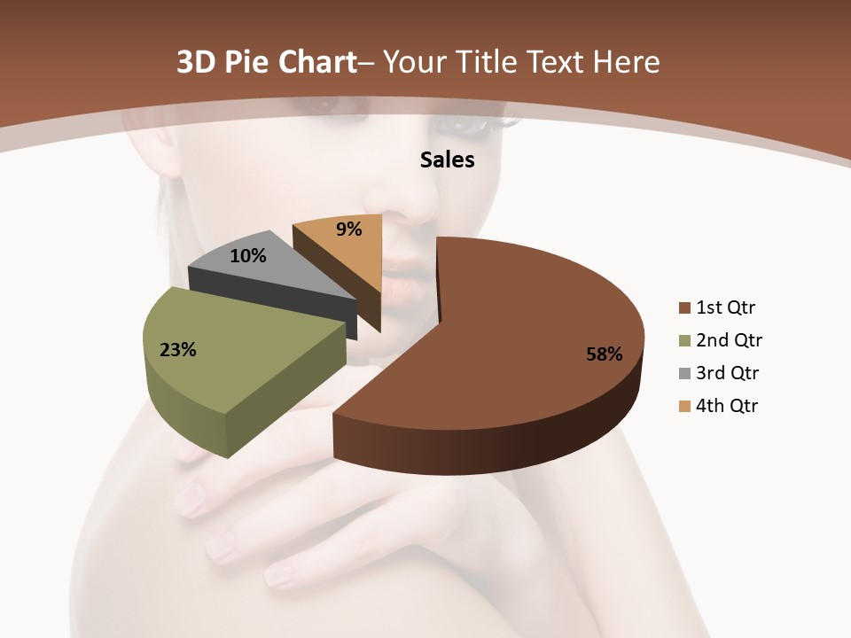Sexy Hairstyle One PowerPoint Template