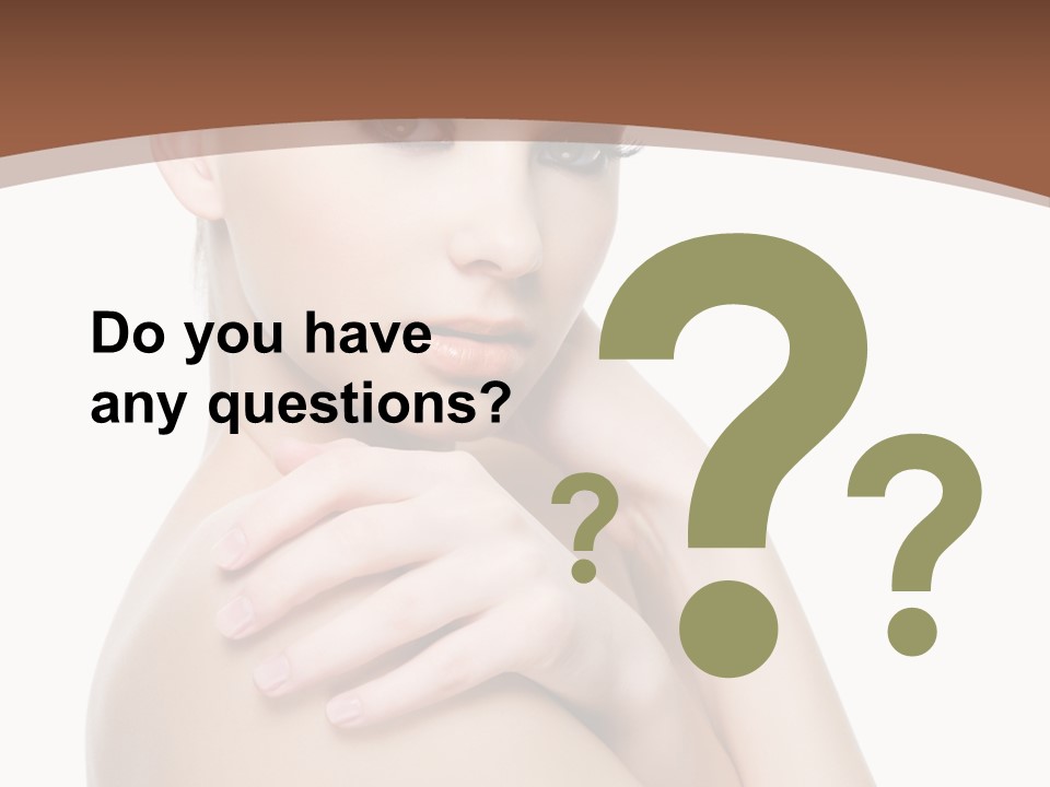 Sexy Hairstyle One PowerPoint Template