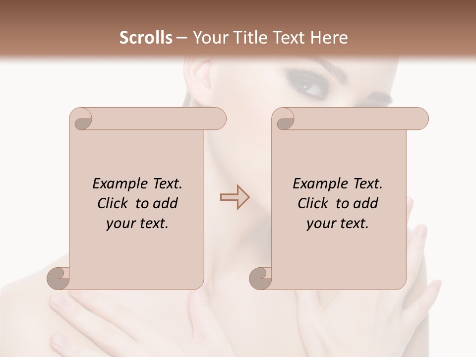 Head Shot  White Background PowerPoint Template