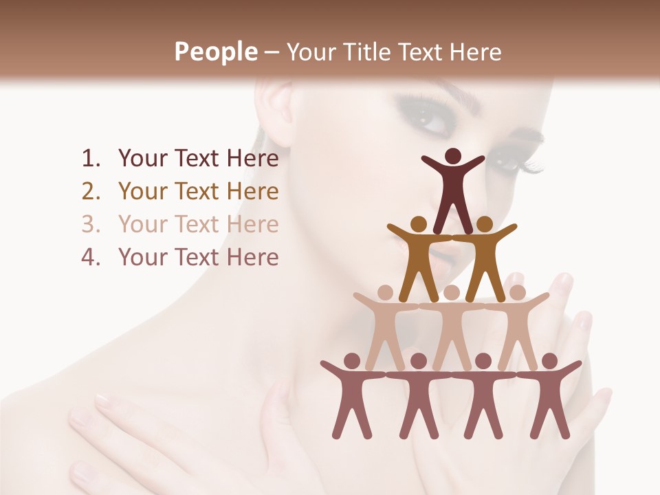 Head Shot  White Background PowerPoint Template