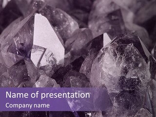 Rock Gem Crystal PowerPoint Template