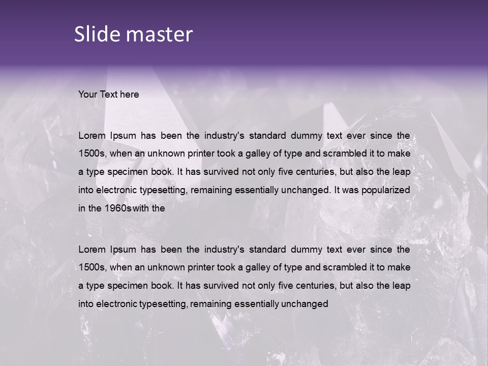 Rock Gem Crystal PowerPoint Template