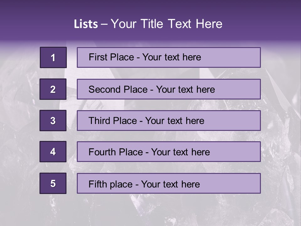 Rock Gem Crystal PowerPoint Template