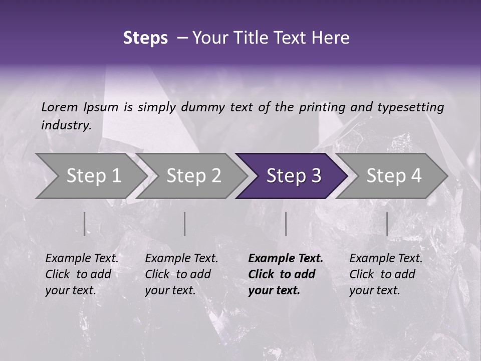 Rock Gem Crystal PowerPoint Template