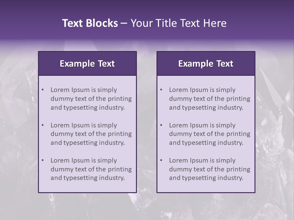 Rock Gem Crystal PowerPoint Template