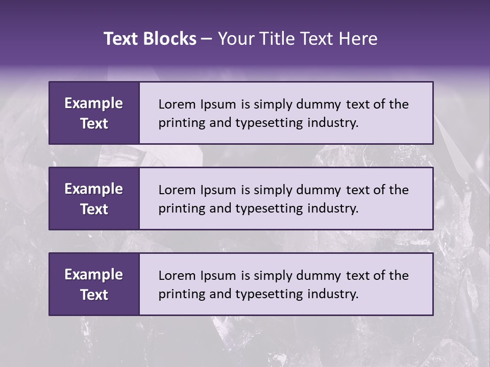 Rock Gem Crystal PowerPoint Template