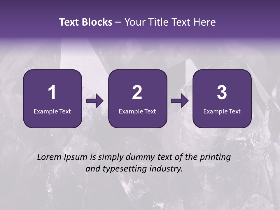 Rock Gem Crystal PowerPoint Template