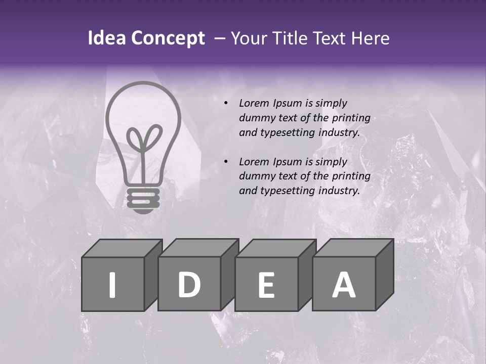 Rock Gem Crystal PowerPoint Template