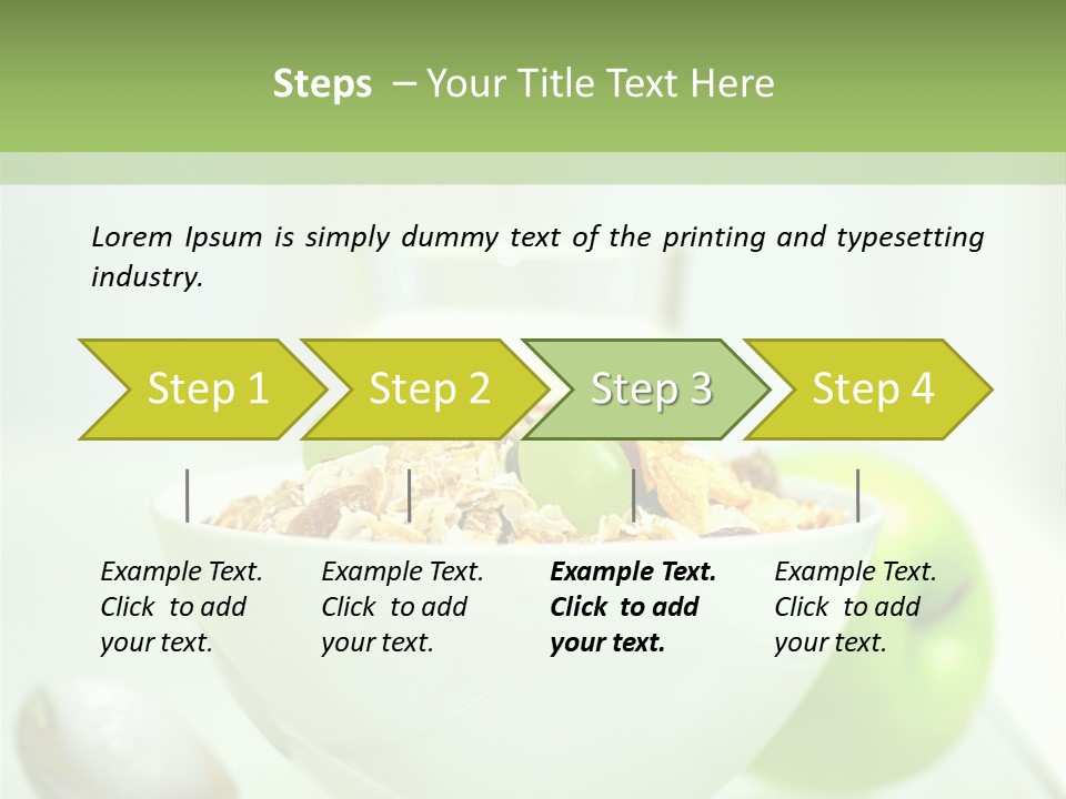 Apple Digestion Stomach PowerPoint Template