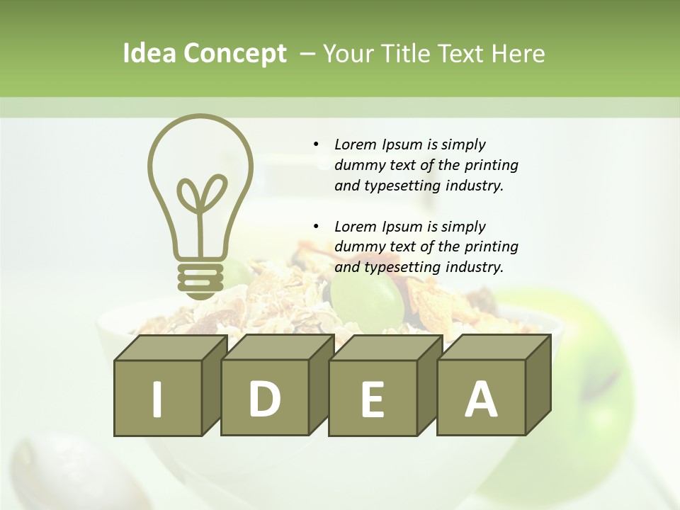 Apple Digestion Stomach PowerPoint Template