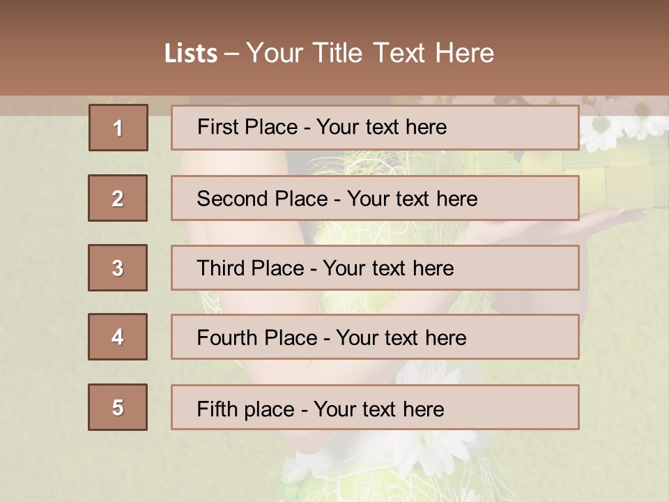 People Flower  PowerPoint Template