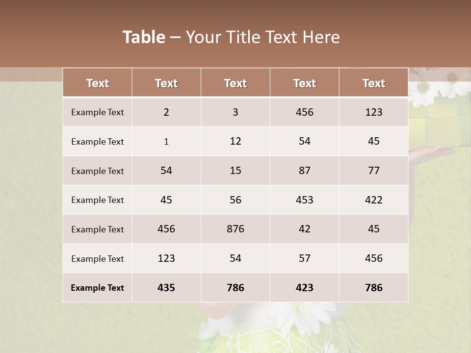 People Flower  PowerPoint Template
