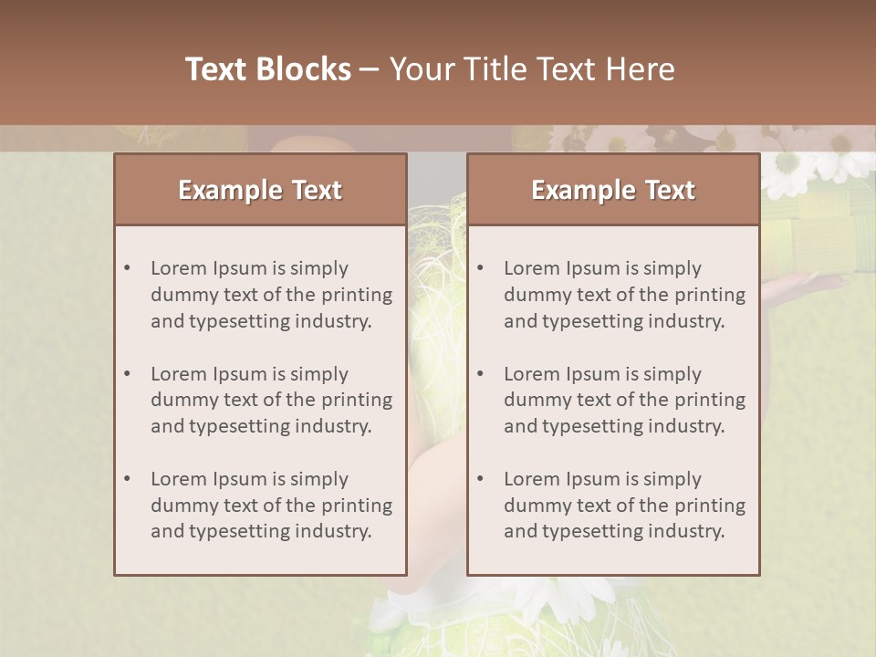 People Flower  PowerPoint Template