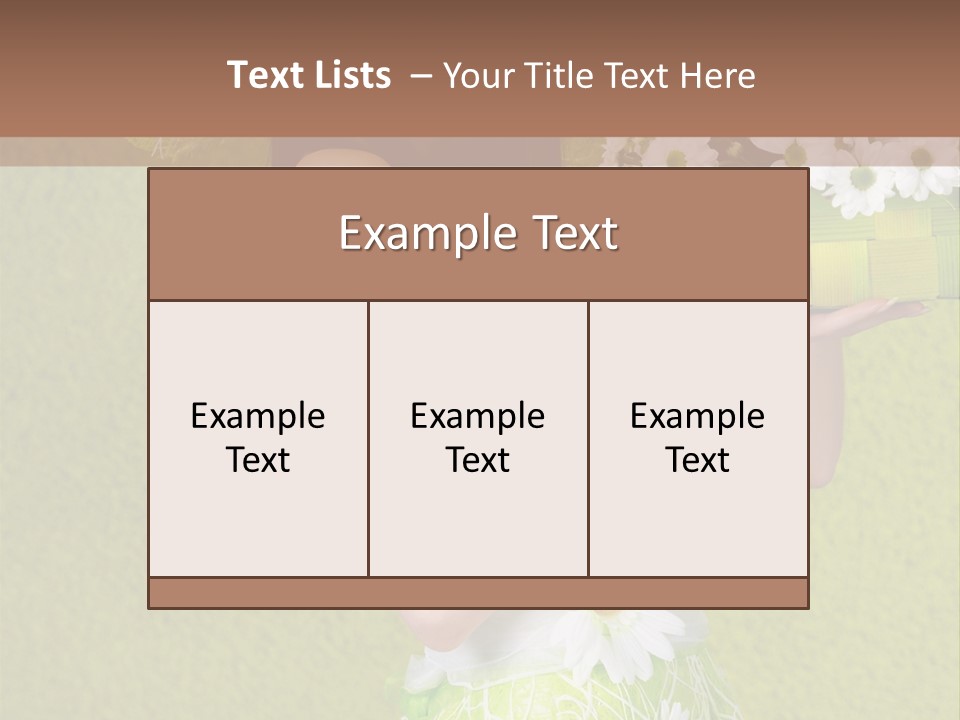 People Flower  PowerPoint Template