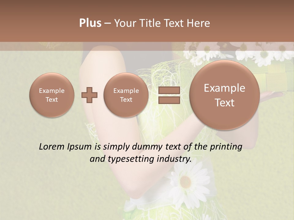 People Flower  PowerPoint Template