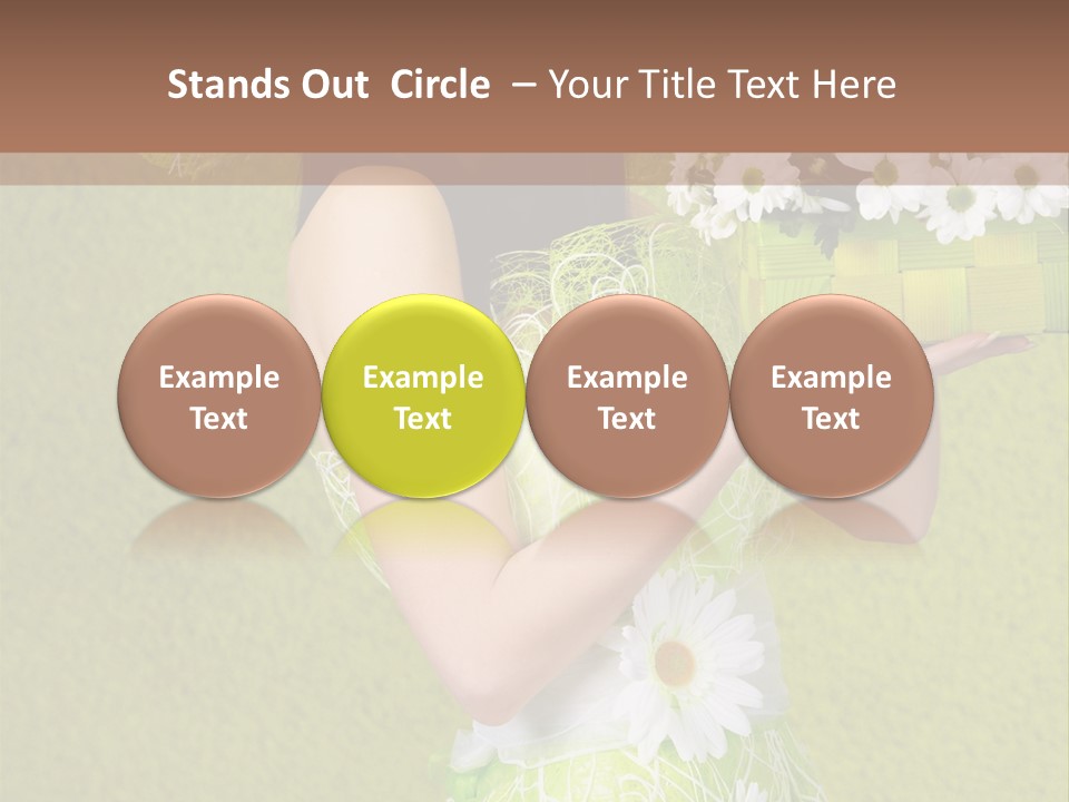 People Flower  PowerPoint Template