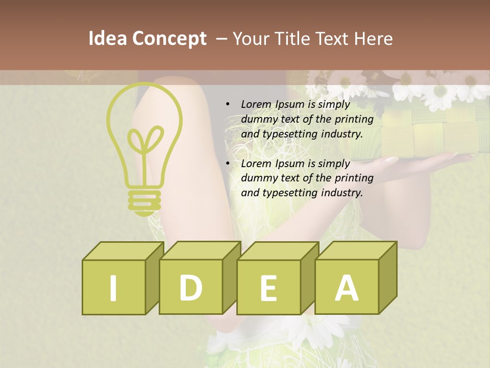 People Flower  PowerPoint Template