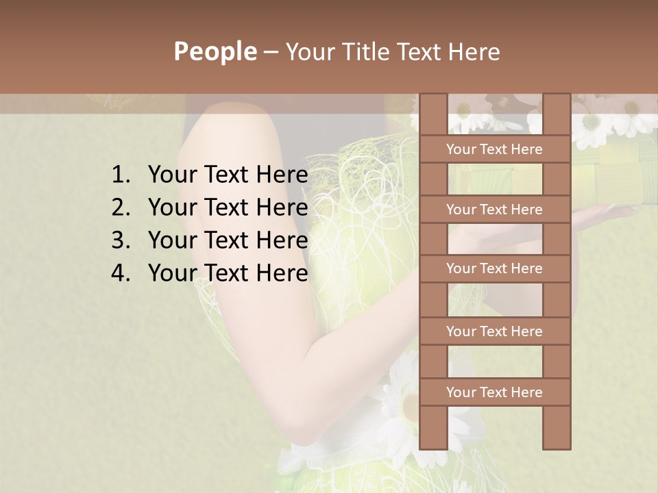 People Flower  PowerPoint Template
