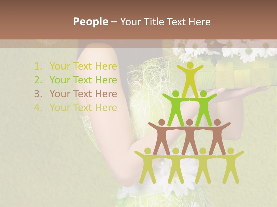 People Flower  PowerPoint Template