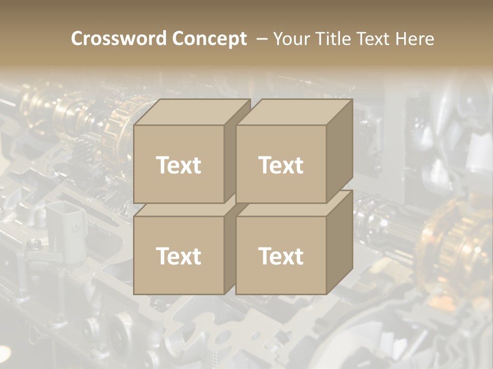 Component Gearbox Machine PowerPoint Template