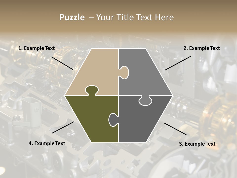 Component Gearbox Machine PowerPoint Template