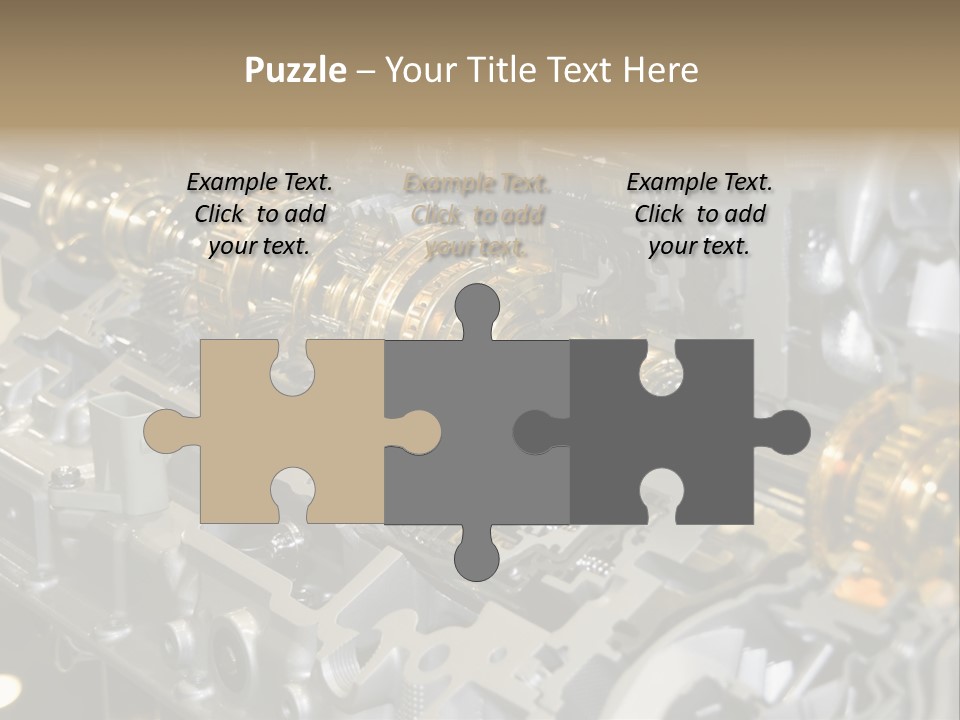 Component Gearbox Machine PowerPoint Template