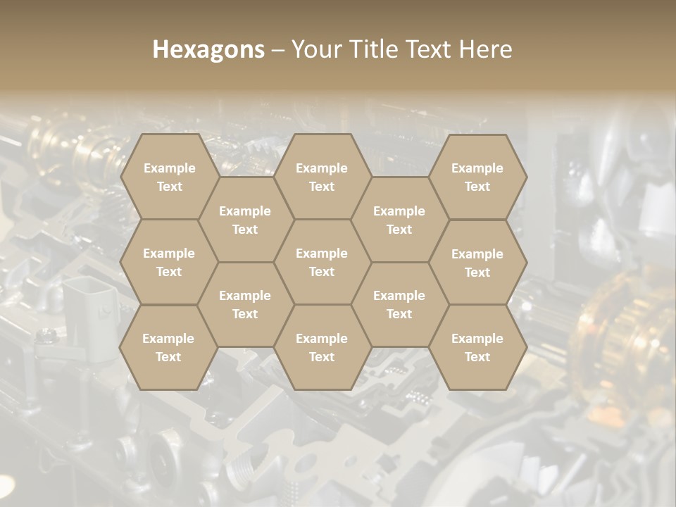 Component Gearbox Machine PowerPoint Template